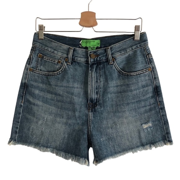 Sandrine Rose Free People Distressed Denim Shorts Size 27 - Picture 1 of 11